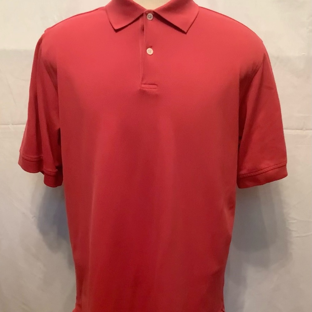 Talbots Men's Medium Golf Leisure Red Polo Shirt